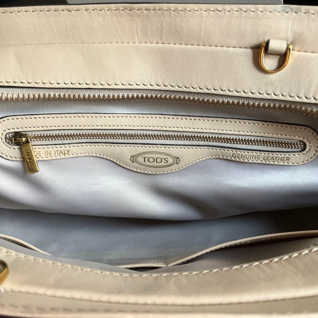 TOD’S セラ ラージ バイカラー バック&ショルダーバック