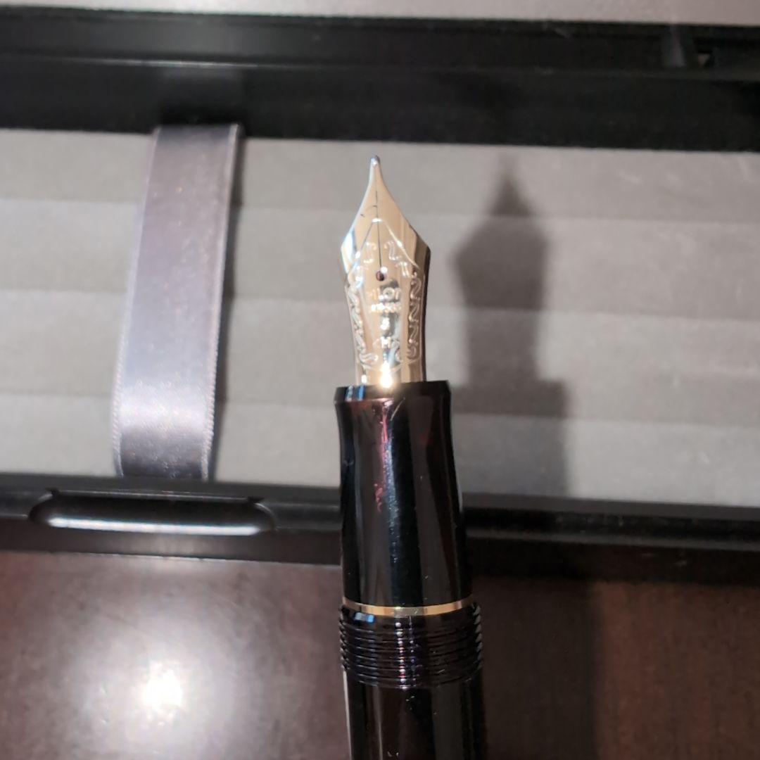 【箱付き・送料込み】PILOT 万年筆 CUSTOM74 黒 M　中字