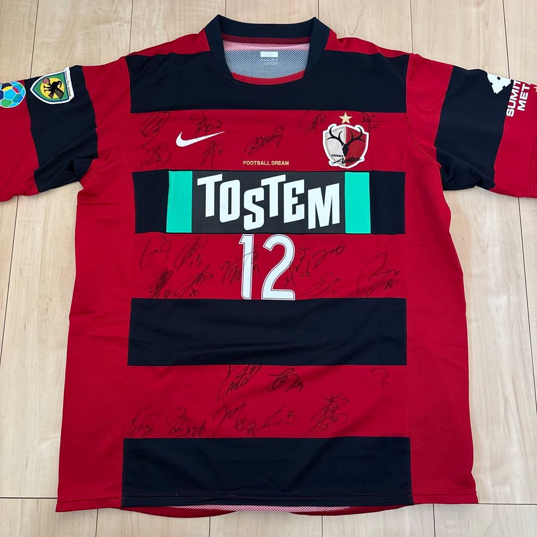 鹿島アントラーズ 2008年 2009年 ユニフォーム 12番 サイン入り L