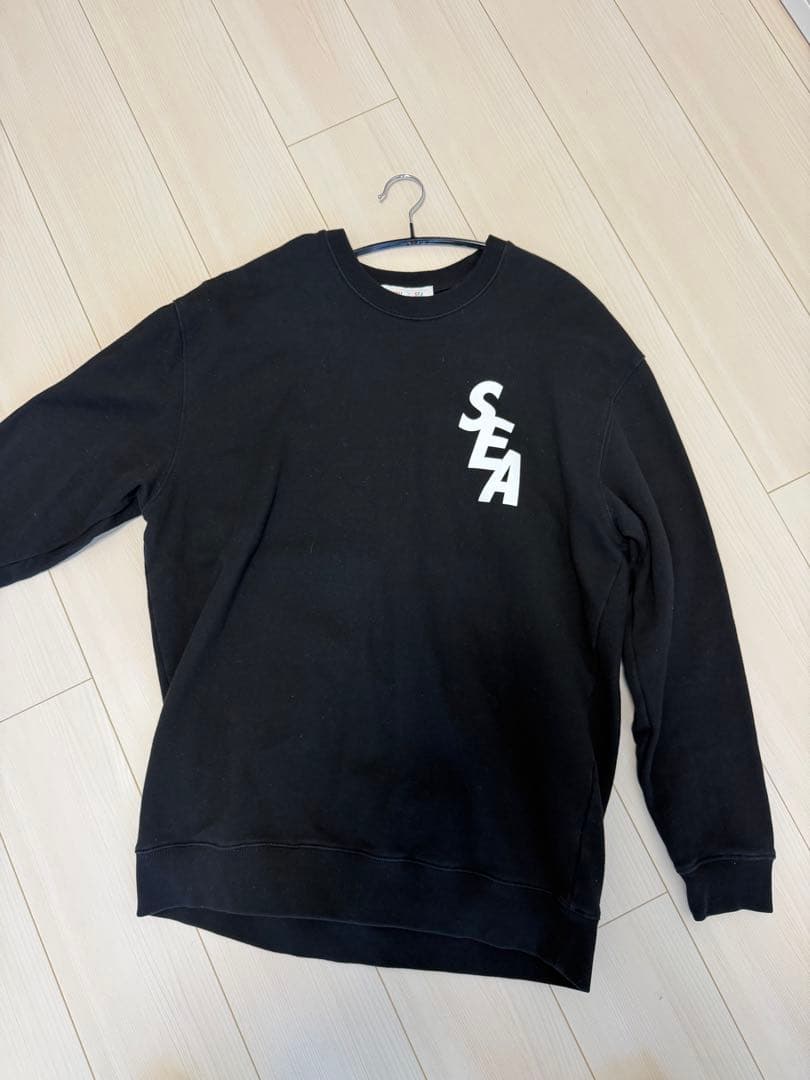 WIND AND SEA ブラック スウェット