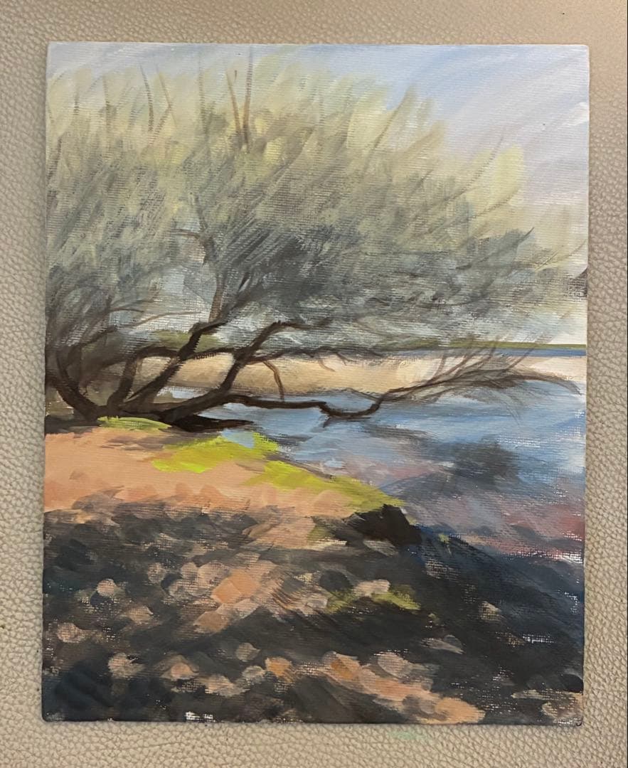 アクリル画　風景　1045