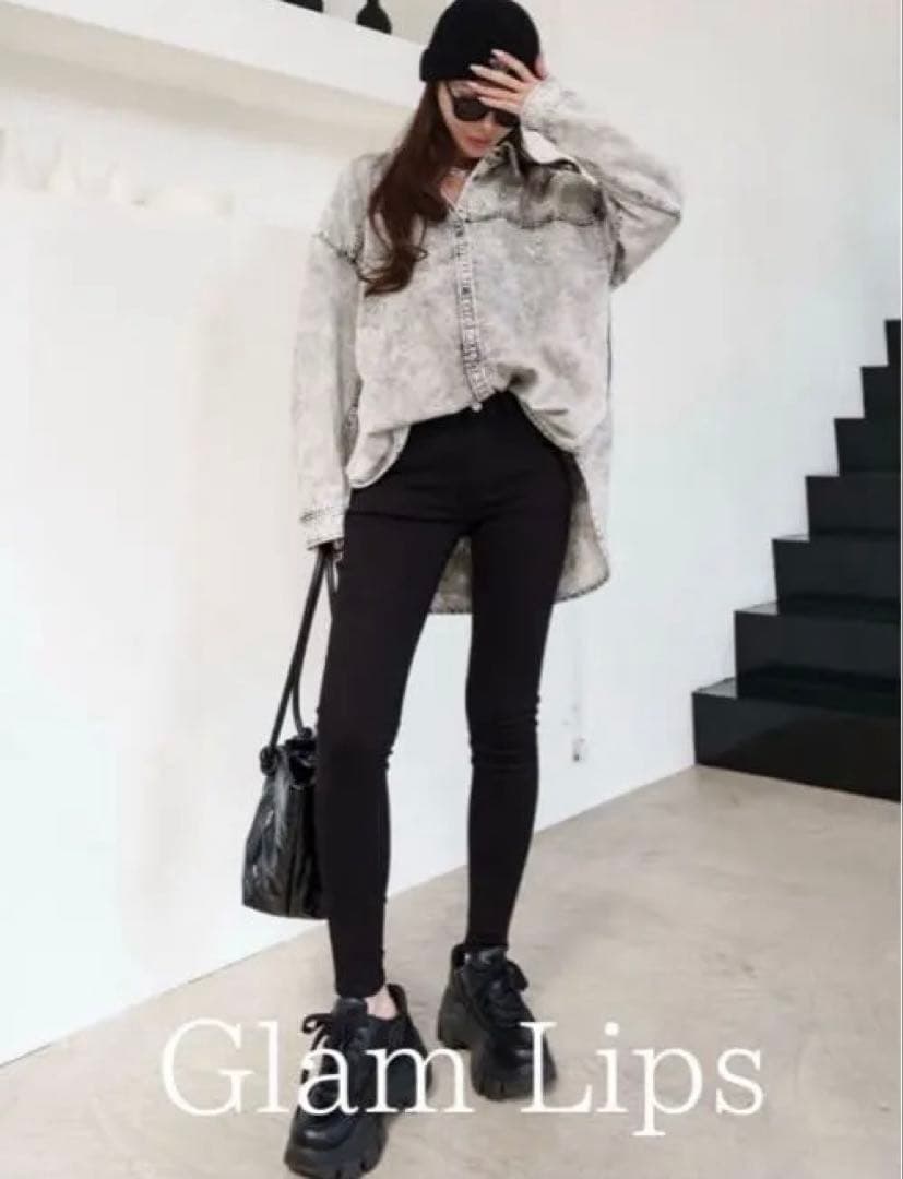 うる⭐︎Glam Lips グラデストーン DENIM シャツ