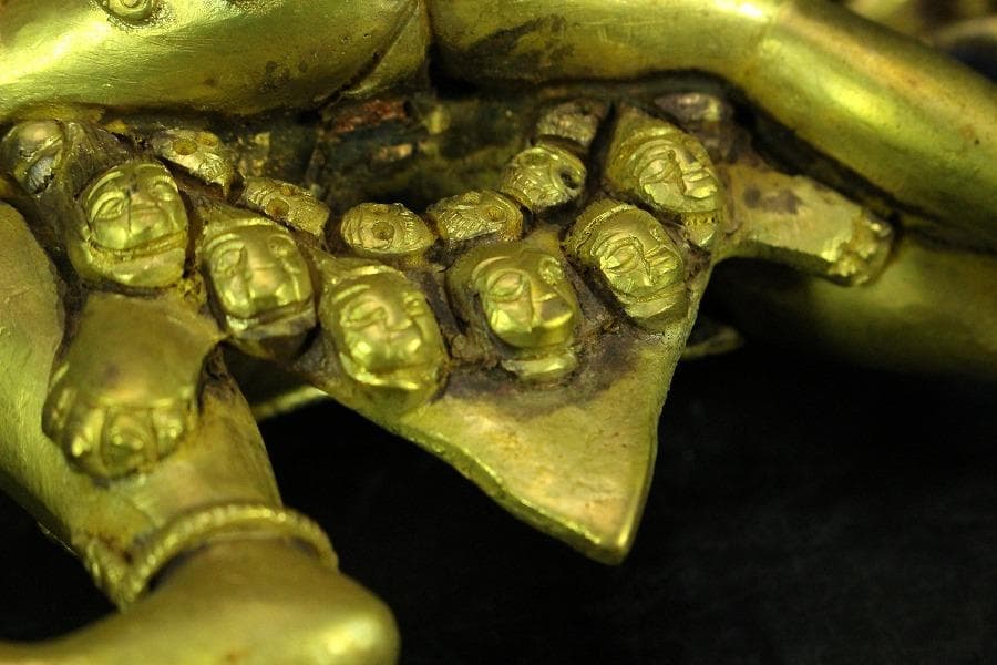 仏教美術 渡金 歓喜仏(K-A986)