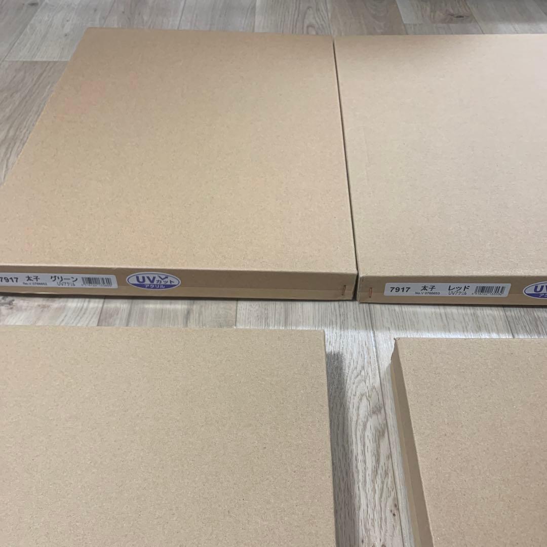 【4点】【美品】デッサン 額縁 7917 太子 379X288 レッド グリーン