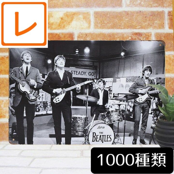 デザイン看板A4】ビートルズ sl★ポスター絵ブリキ看板グッズ雑貨ジョンレノン
