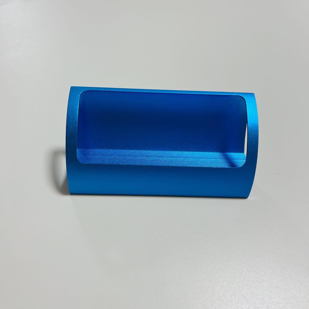 デスク用 カード 収納 ラック　ブルー