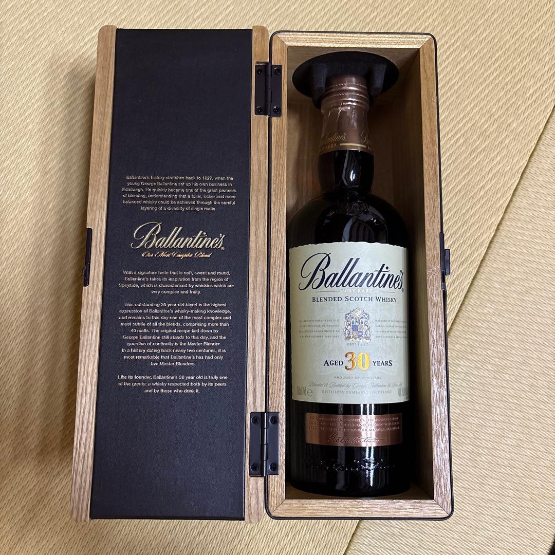 【お値下げ不可】Ballantine's 30年 スコッチウイスキー 木箱入り