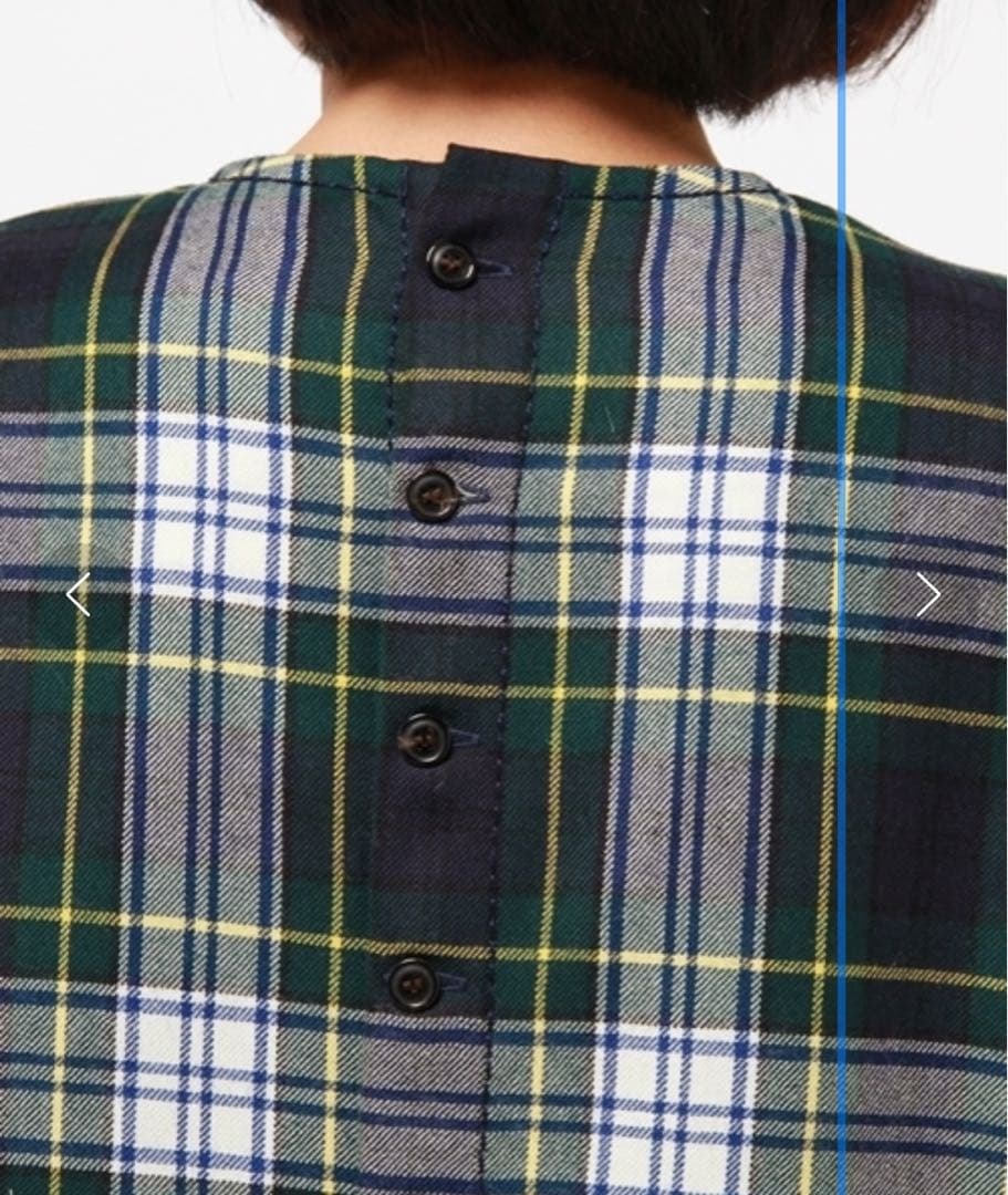 homspun タータンチェック柄ノースリーブワンピース