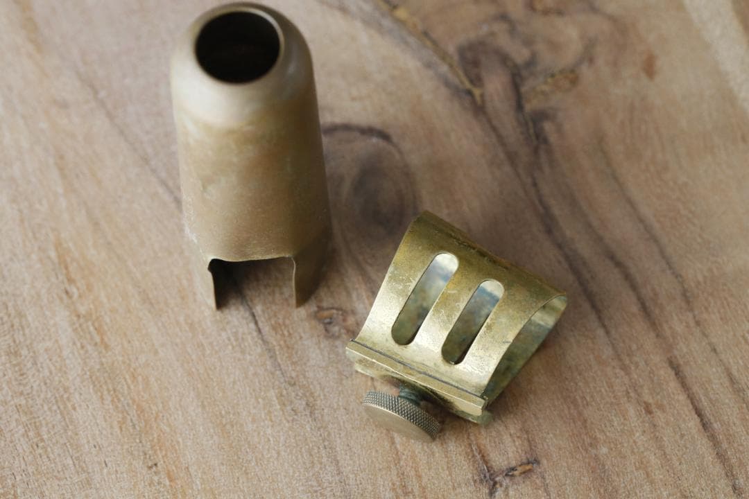 【ビンテージ良品】オットーリンク バリトンサックス用 メタル リガチャー