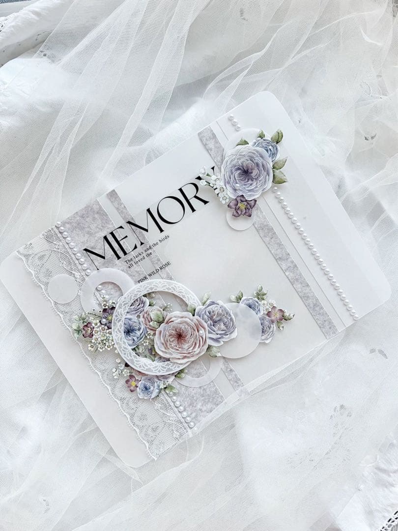 筠水阁文创《恬淡花语》海外マスキングテープ　マステ 【2184】