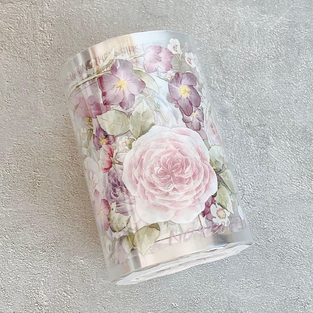 筠水阁文创《恬淡花语》海外マスキングテープ　マステ 【2184】