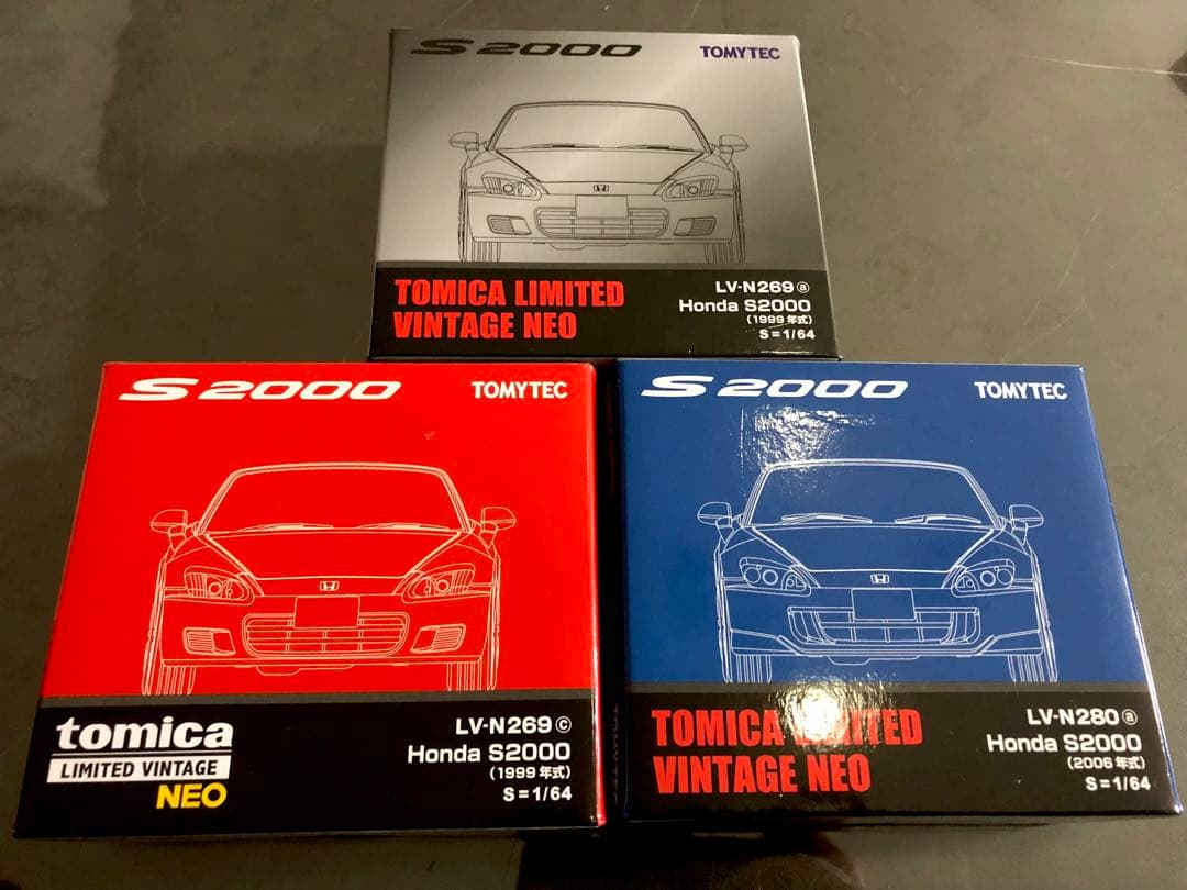 1/64 トミカリミテッドヴィンテージ ホンダS2000 3台