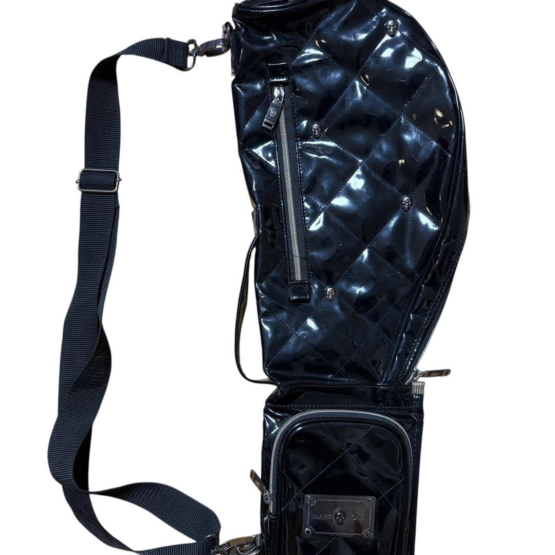 MARK & LONA ゴルフバッグ クラブケース　ブラック　スカル　エナメル