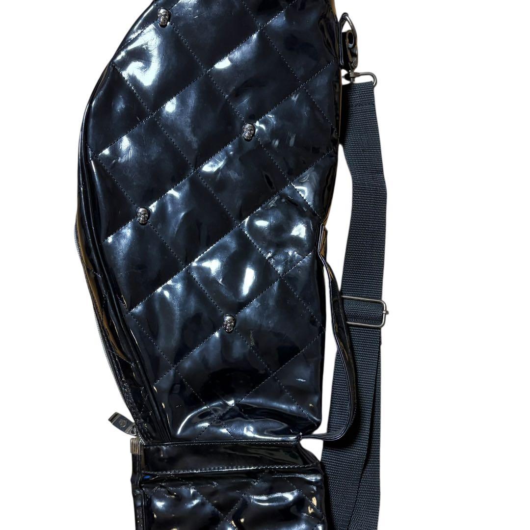 MARK & LONA ゴルフバッグ クラブケース　ブラック　スカル　エナメル