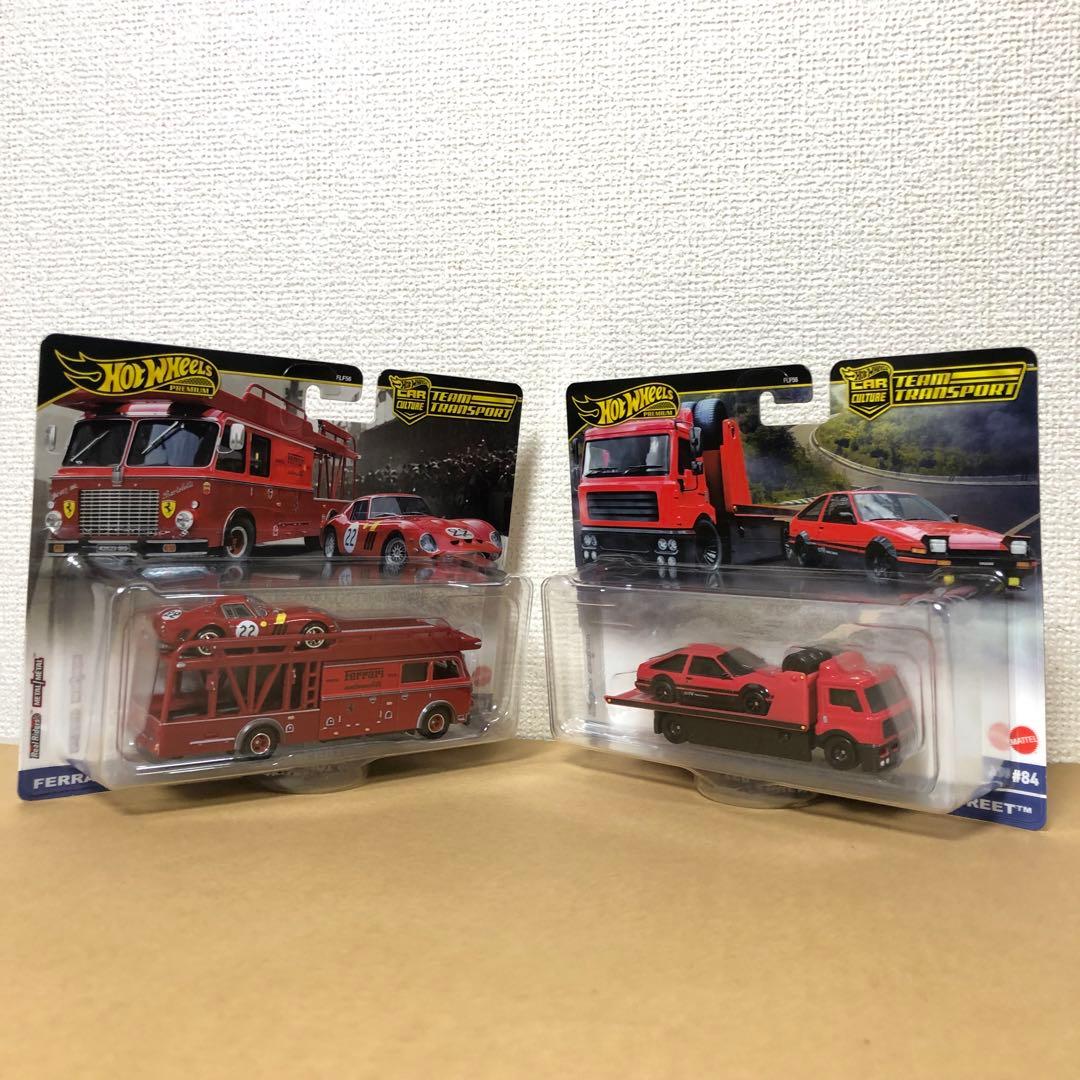 2台セット　ホットウィール　チームトランスポート　250 GTO　AE86
