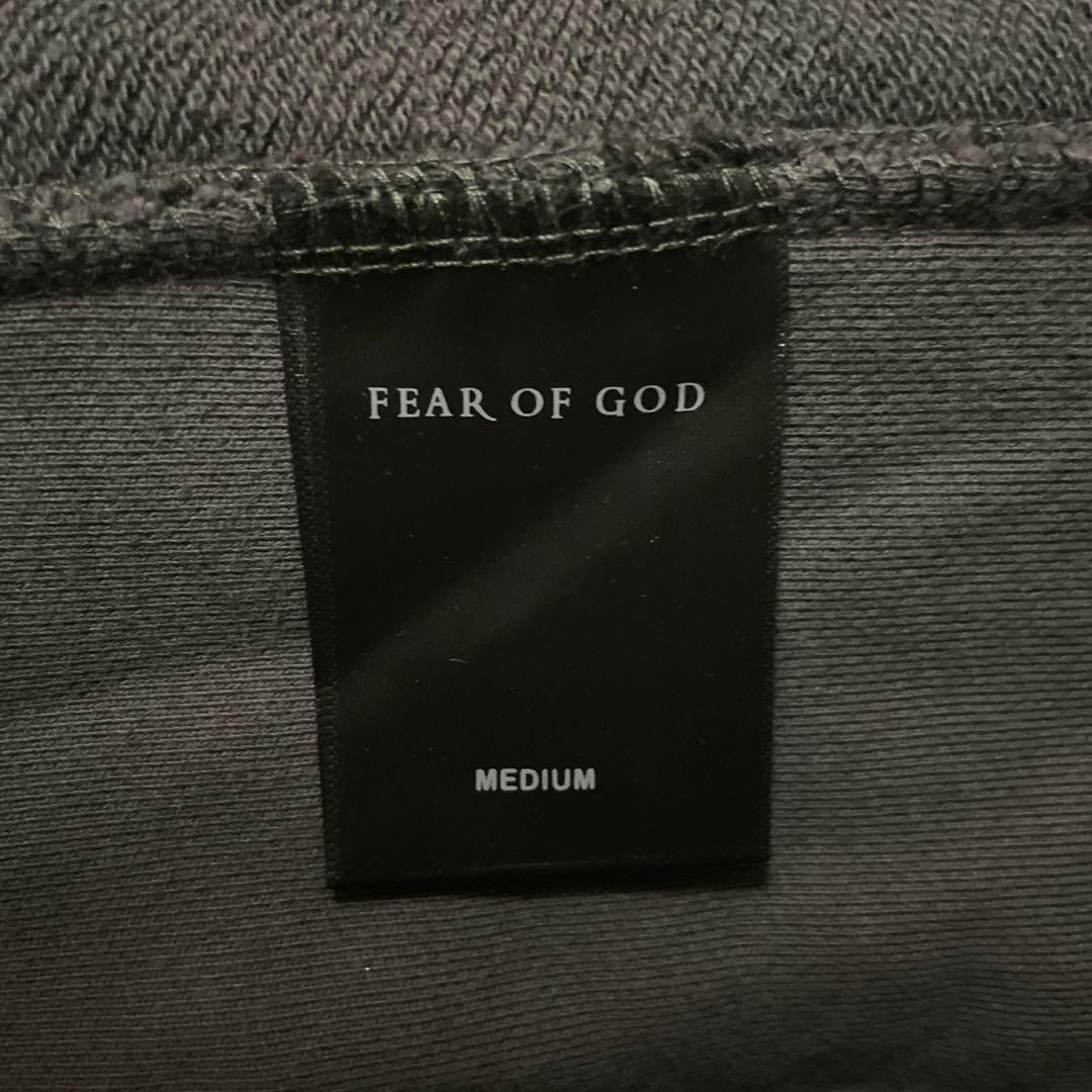 良品　FEAR OF GOD デザインタートルネックジップスウェット　アメリカ製