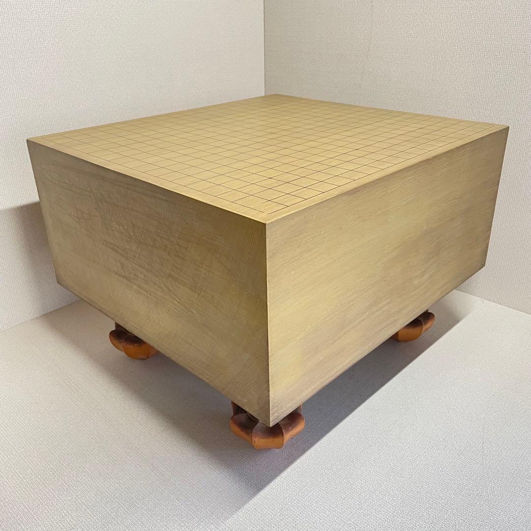 囲碁盤　脚付碁盤 厚さ約20cm へそ 蓋付