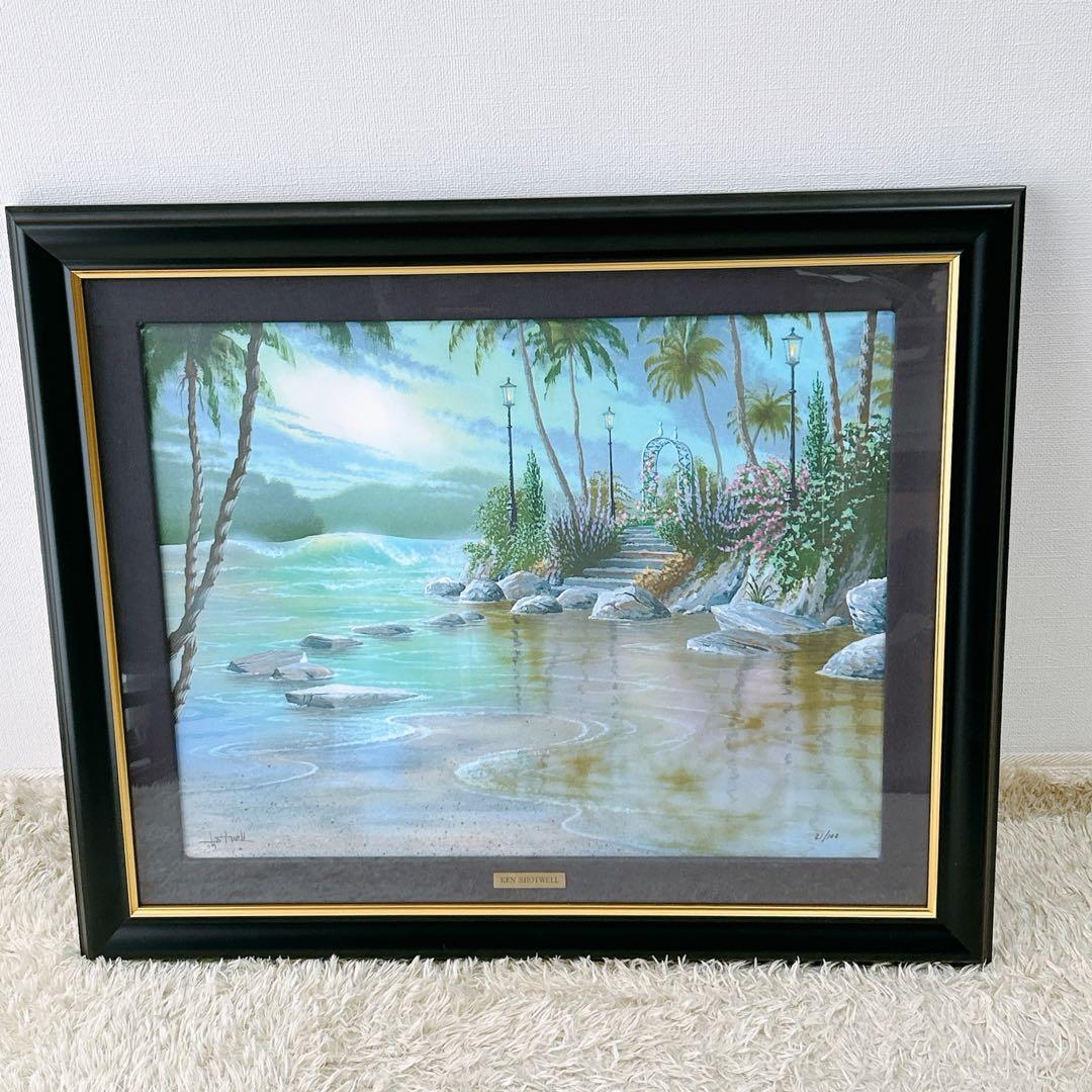 【真作】ケン・ショットウェル★ルミナ―ト版画★ステッピング・ストーンズ・パース