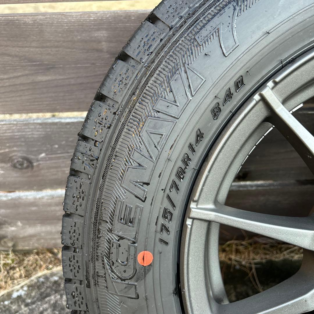 フィアットに使用　 175/65 R14 ホイール&スタッドレスタイヤ4本セット