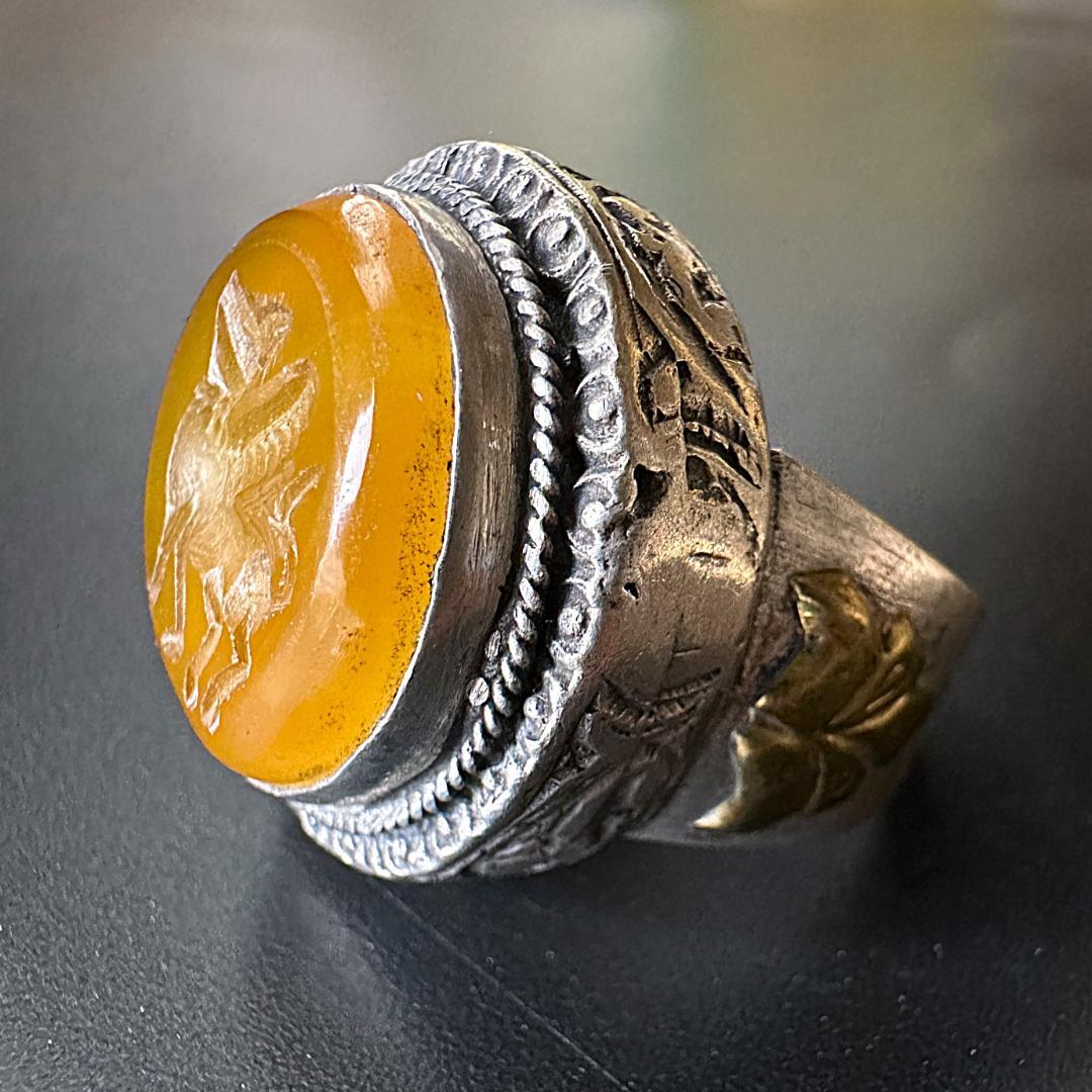 ビザンツ シルバーリング 銀 指輪 パワーストーン カラーストーン 1552