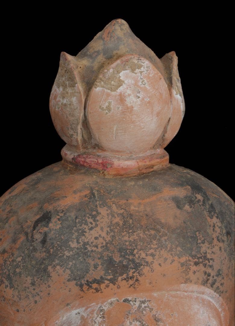 【中国古玩】加彩舞妓俑 加彩婦女俑婦人 俑置物 高さ79㎝ 唐物 古美術 骨董品