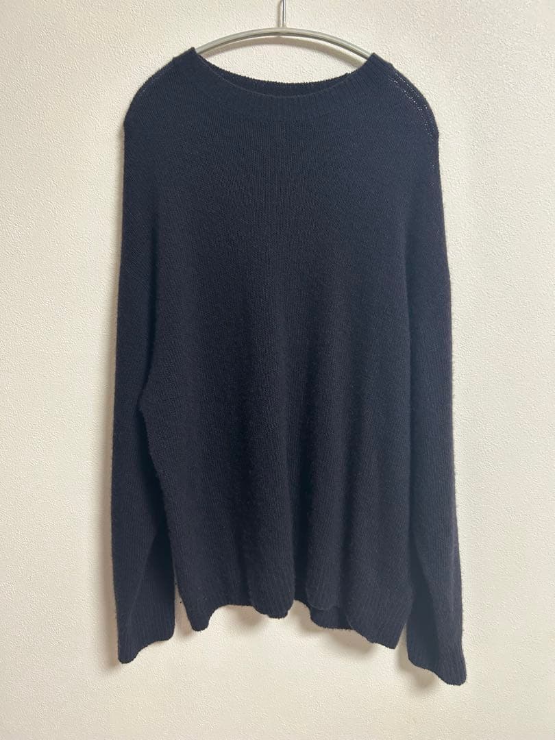 COMOLI カシミヤ製品染クルーネックニット