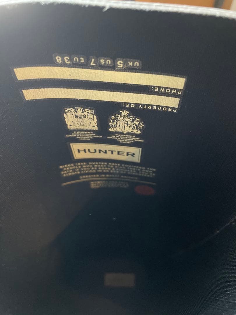 極美品⭐︎HUNTER ブラック 長靴 バックル付き