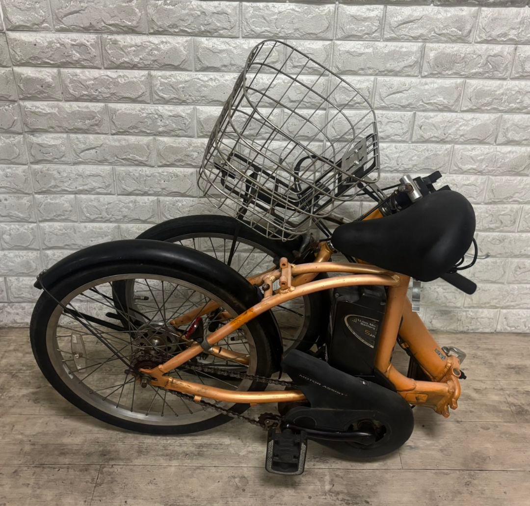 ✨折り畳み電動自転車✨美品⭐️新品サドル✨室内保管✨パナソニックビビ✨完成車配送