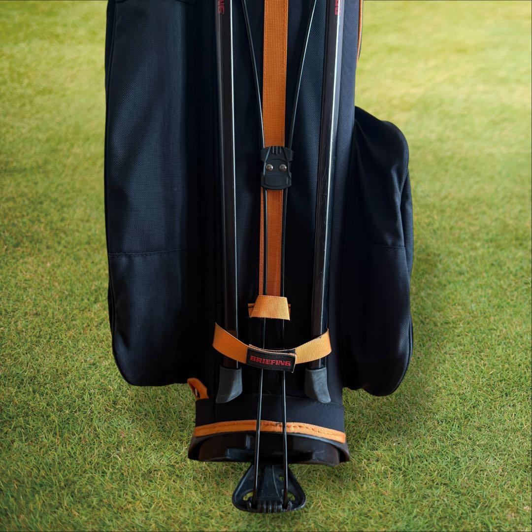 限定モデル　ブリーフィング キャディバッグ 9.5型 CR-4 黒　オレンジ