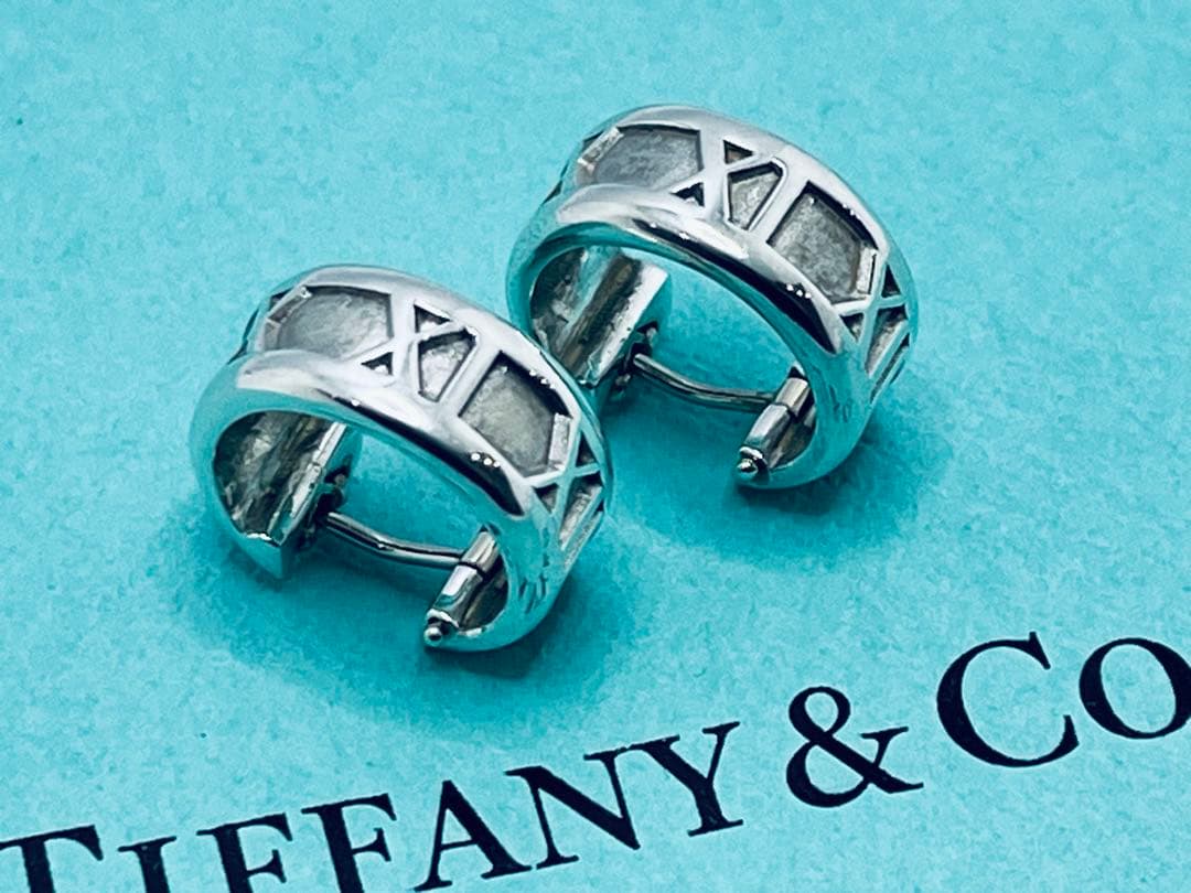 h892 オールド　ティファニー　1995 アトラス　フープ　ピアス　925