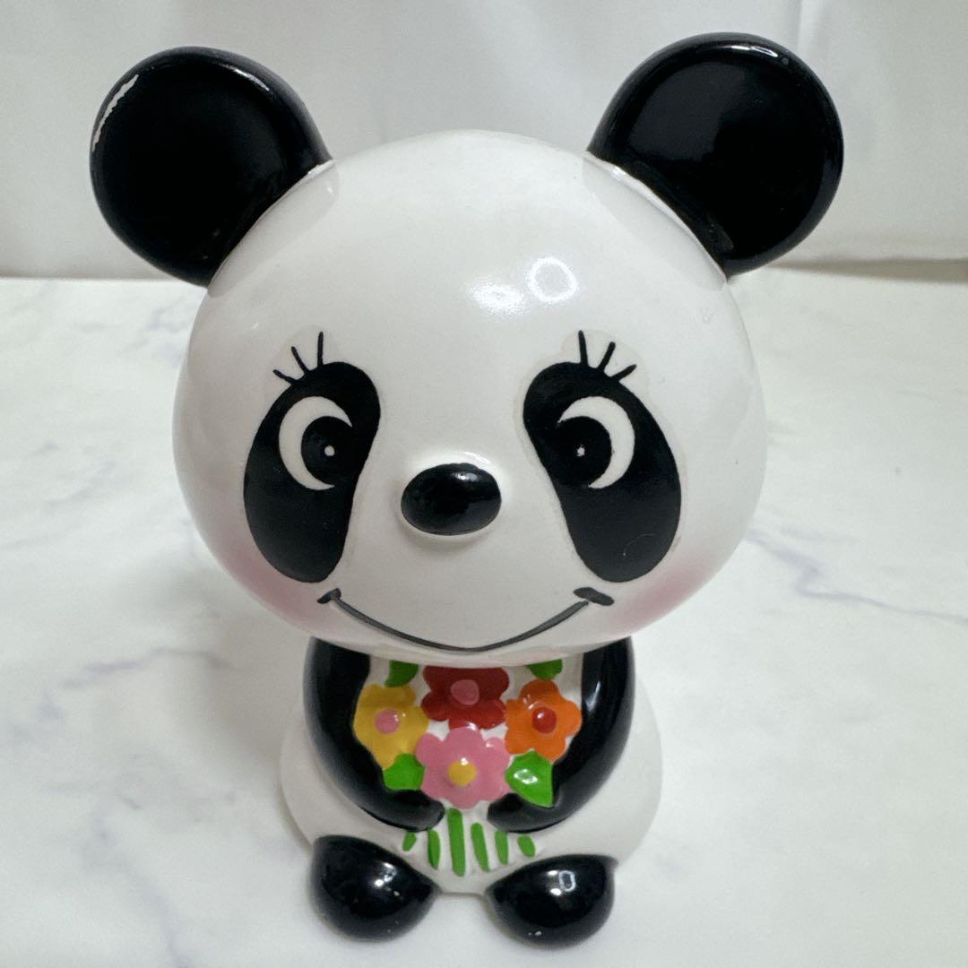 RUNE 昭和レトロ　内藤ルネ　パンダ貯金箱　ルネパンダ　陶器