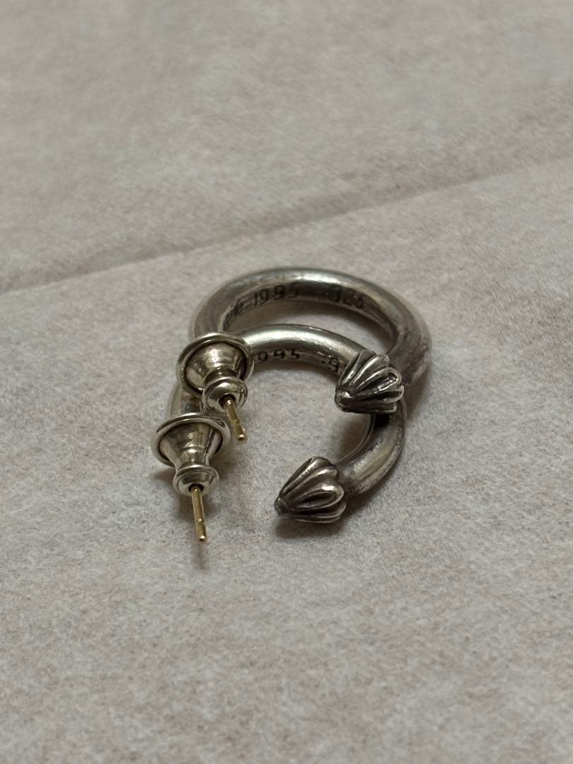 最終お値下げ！Chrom heartsプレーンフープ　両耳（misuke）