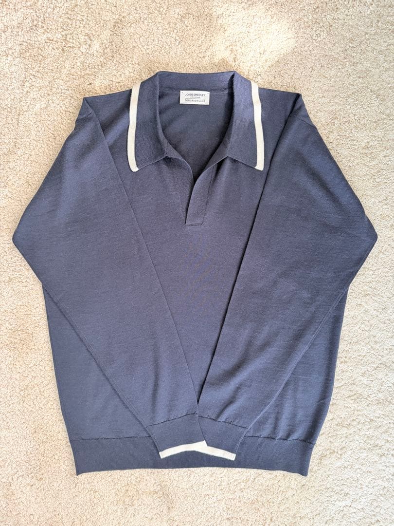 JOHN SMEDLEY ジョンスメドレー スキッパーポロ 長袖