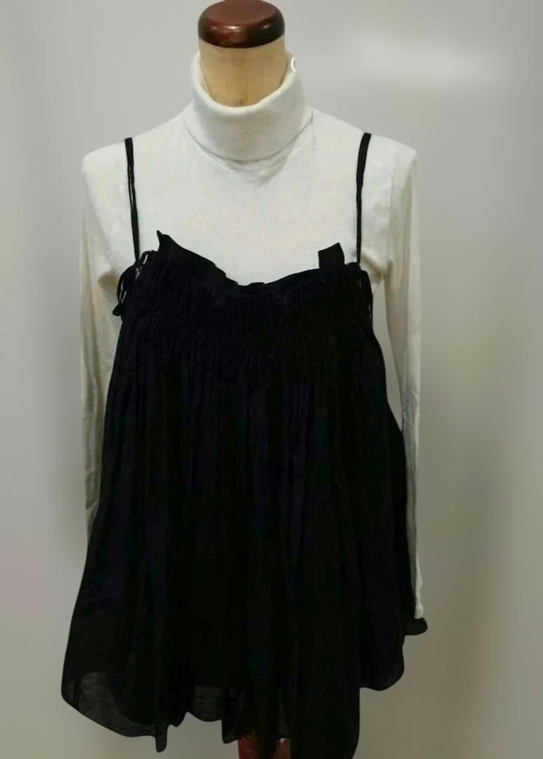 Curensology カレンソロジー コットンシルクギャザーキャミソソール