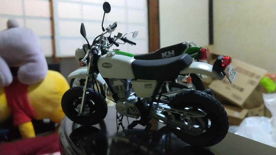 バイクプラモデルエイプ製作用依頼用 エイプのみの販売。KH400は付きません。