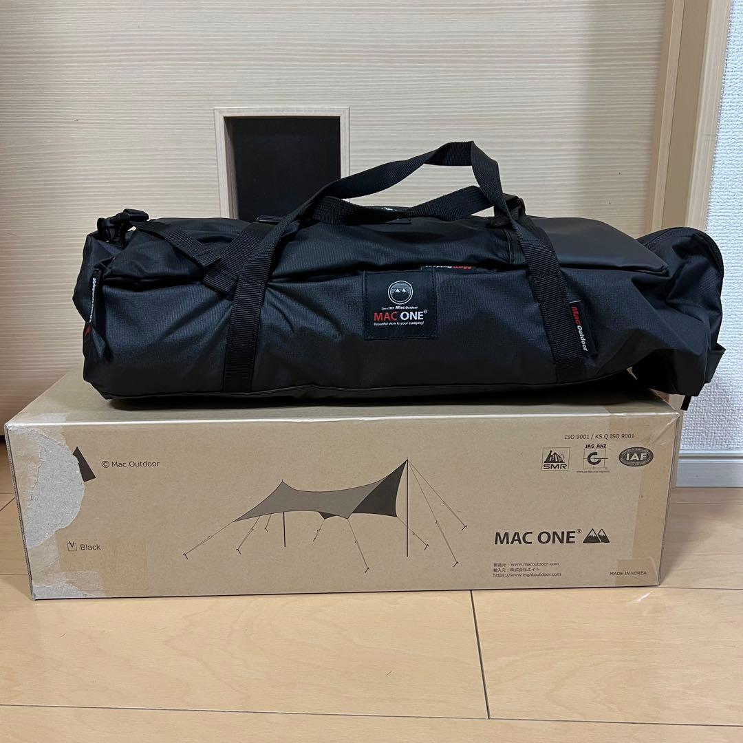 【値下げ】Mac one マックワン ヘキサタープ 限定Sサイズ ブラックカラー