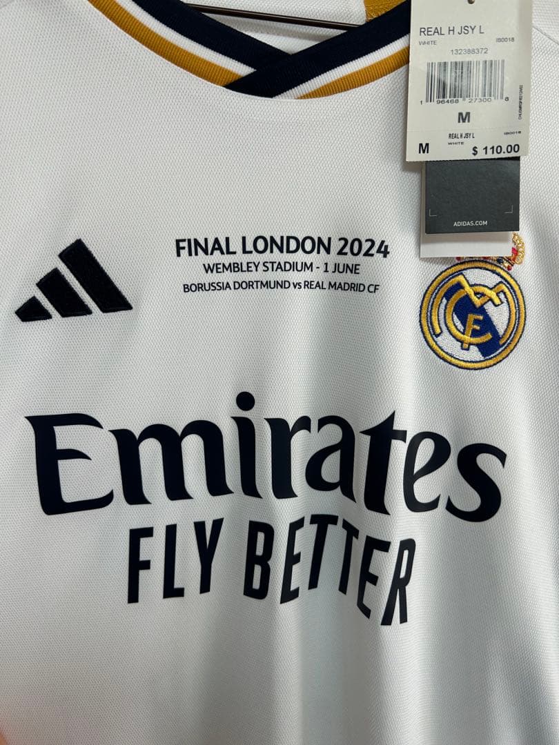 【新品未使用】レアル・マドリード ユニフォーム ベリンガム ドルトムント戦