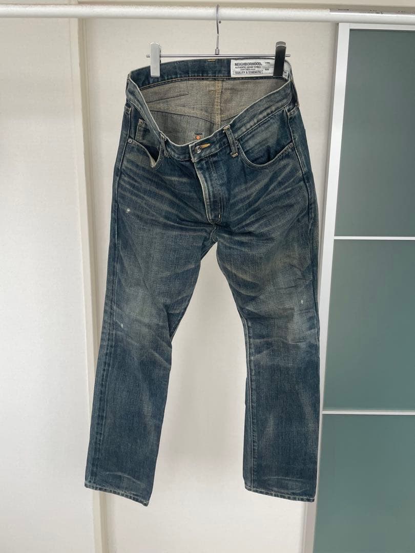 パンツ neighborhood DP MID washed denim 14oz