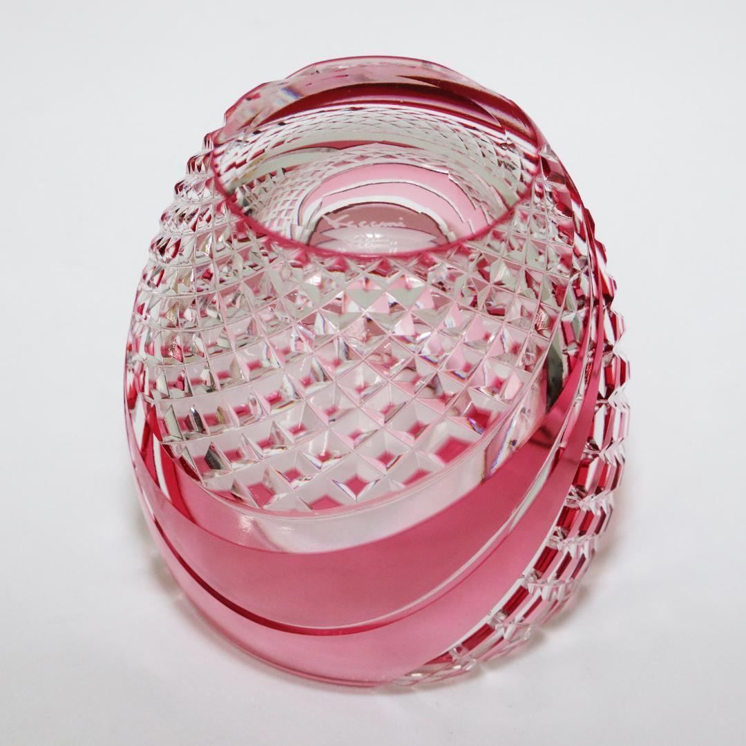 カガミクリスタル 江戸切子 懐石杯　箱付