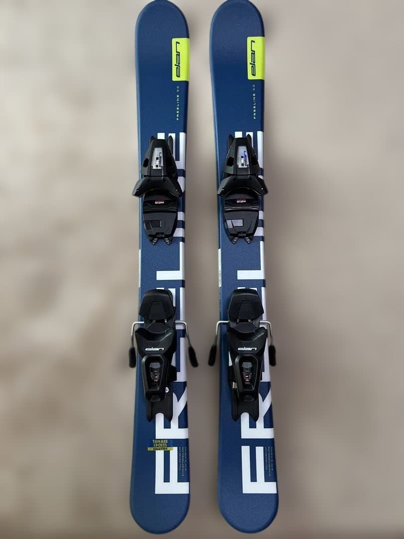 ELANショートスキー板99㎝ビンデインク付き 2023-2024 ネイビ