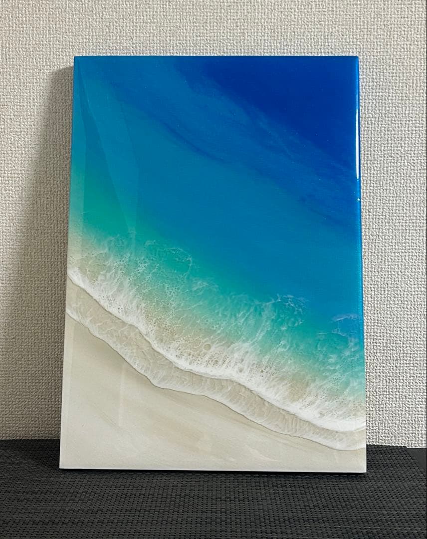 2025蓄光入りオーシャンレジンアートNo.6【A3パネル】