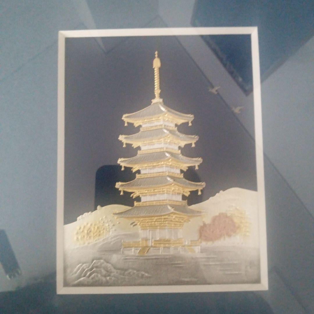 関工芸、武比古　五重塔　純銀 SV999