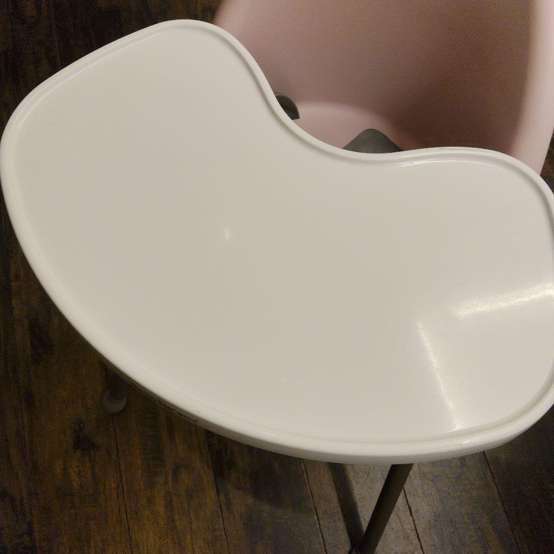 【廃盤・美品】ベビービョルン ハイチェア　ベビーチェア　ピンク ハーネス付き