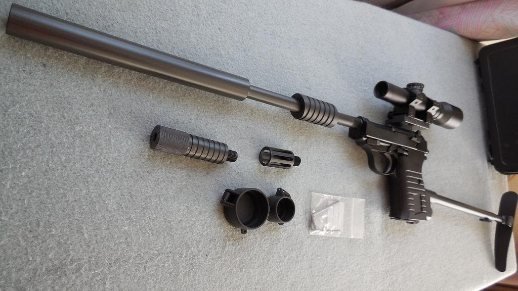 マルゼンワルサーP38デタッチャブル写真の物銃含みますアンクルタイプ　カスタム品