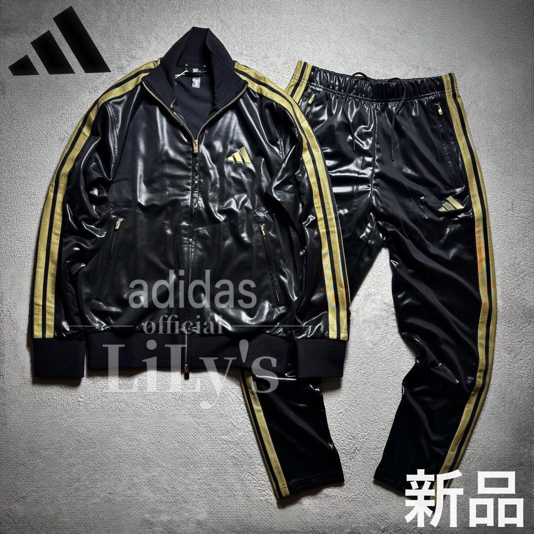 【2XLサイズ】アディダス　上下セットアップ　黒金　新品　定価22,550円