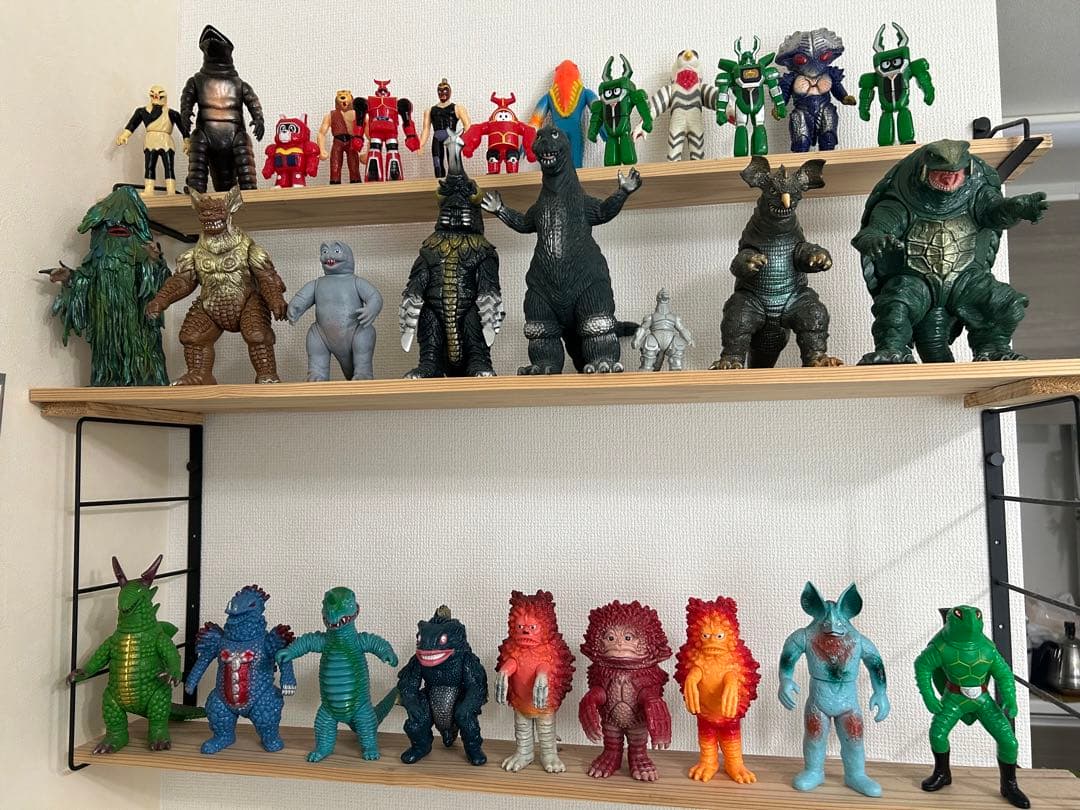 【豪華30体セット】ゴジラ・ガメラ・ロボコン 他　ヴィンテージソフビ　大幅値下げ