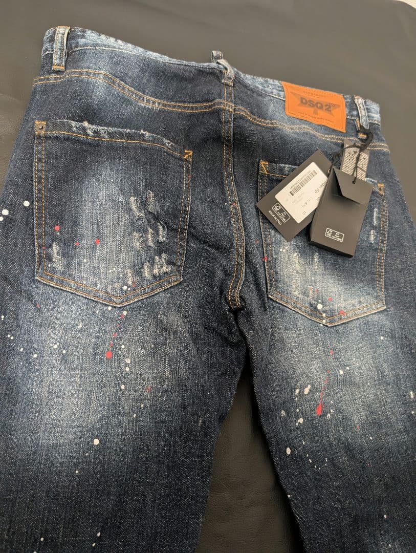 新品タグ付き定価9.8万DSQUARED2 ダメージデニムジーンズ サイズ50
