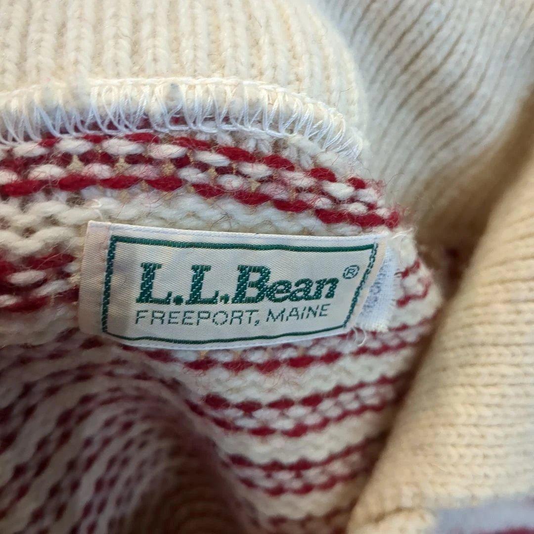 バ*ン様 70年代 ヴィンテージ　エルエルビーン　ボーダー襟付きニット　希少