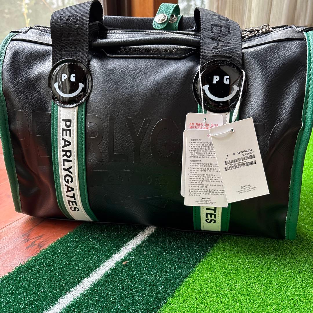 PEARLY GATES キャディバッグ ブラック/グリーン