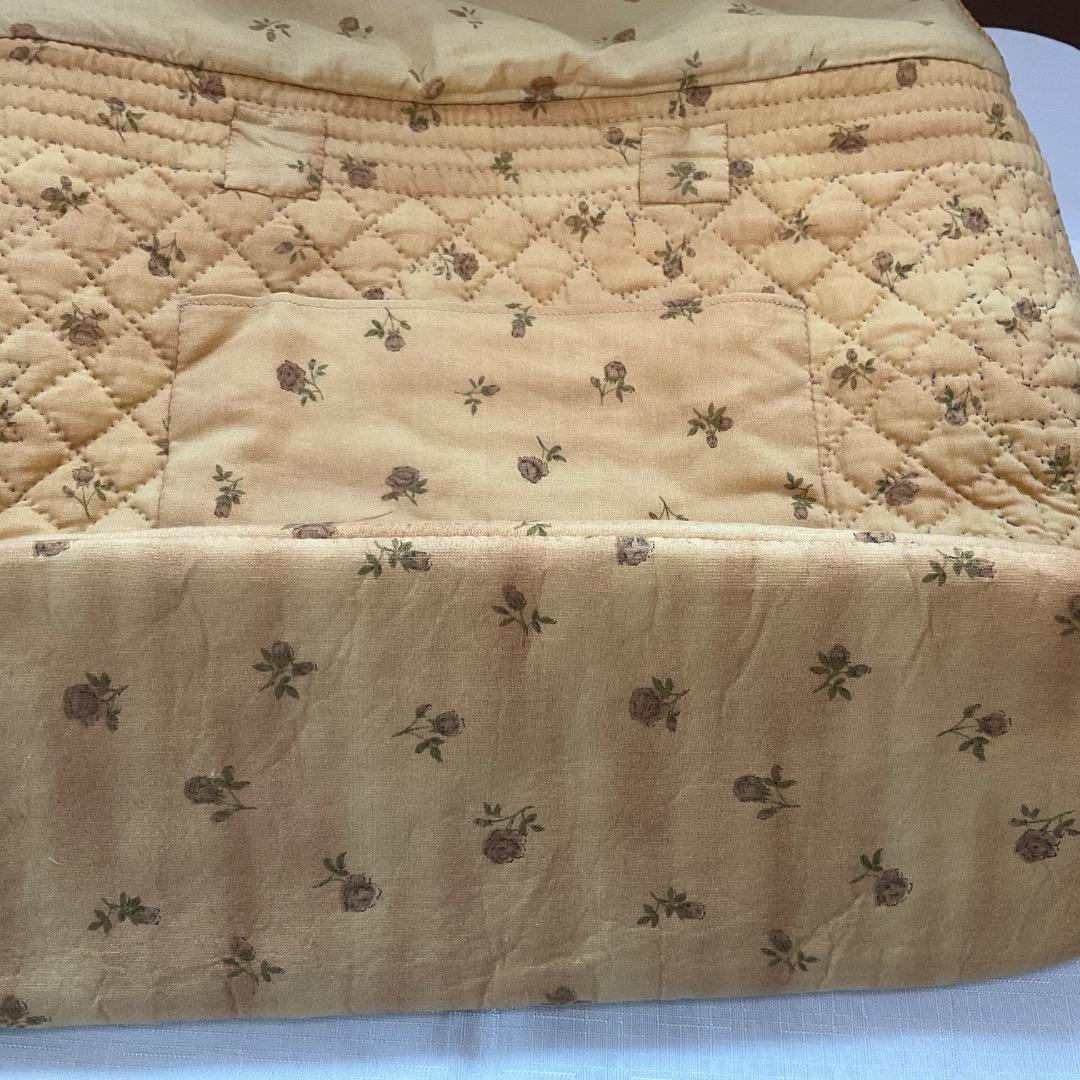 ハンドメイドパッチワークサンプラーかぼちゃ紐付きトートバッグ